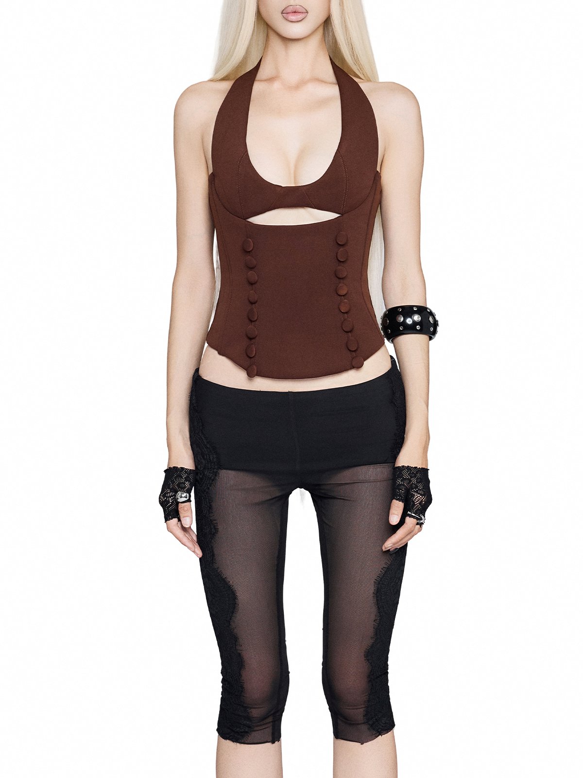 ENUS TOP - BROWN